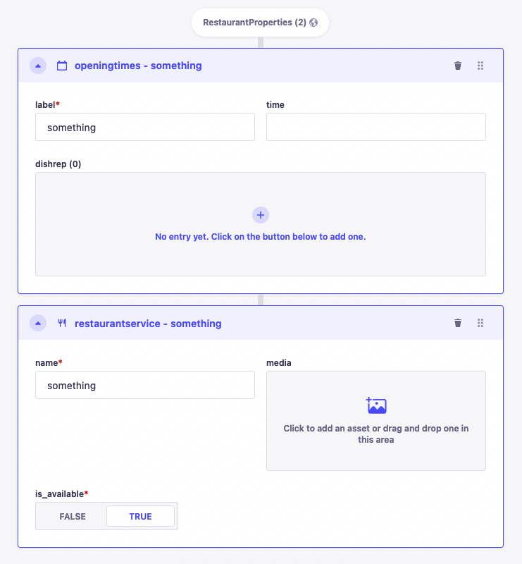 Writing content for a dynamic zone